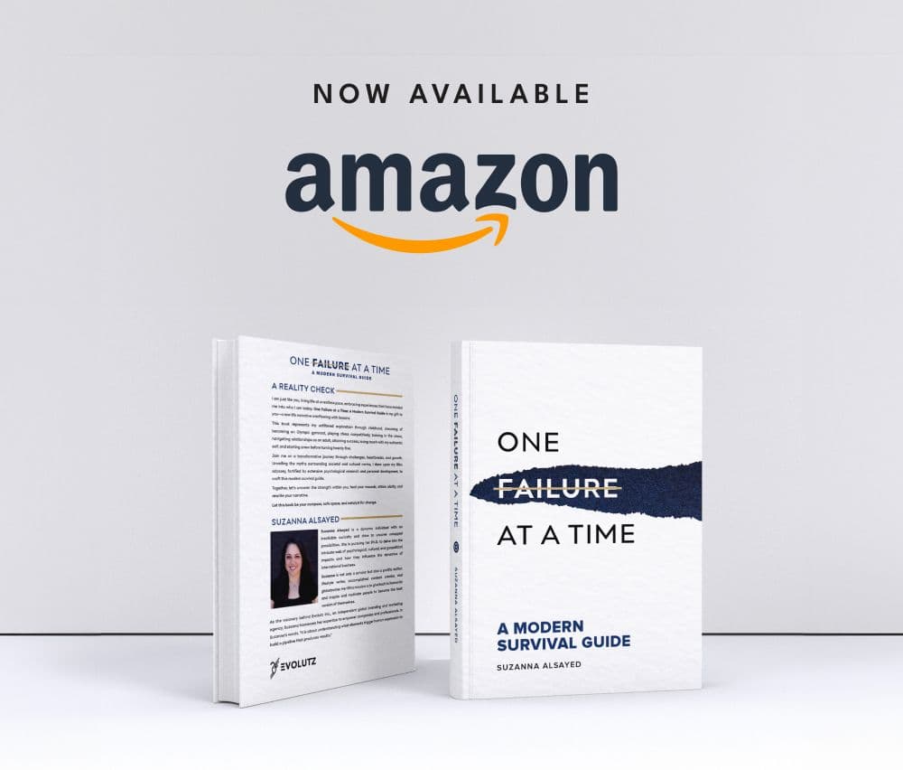One Failure at a Time by Suzanna Alsayed. Now available on Amazon